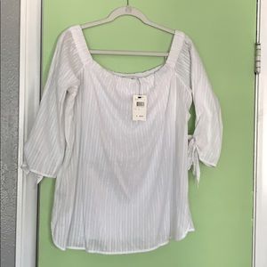 Off the shoulder peasant top